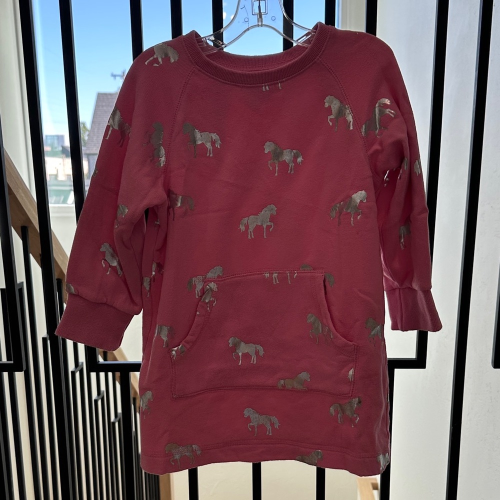 Hatley 4T pink sweatshirt dress